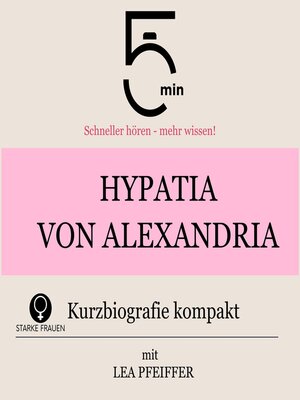 cover image of Hypatia von Alexandria